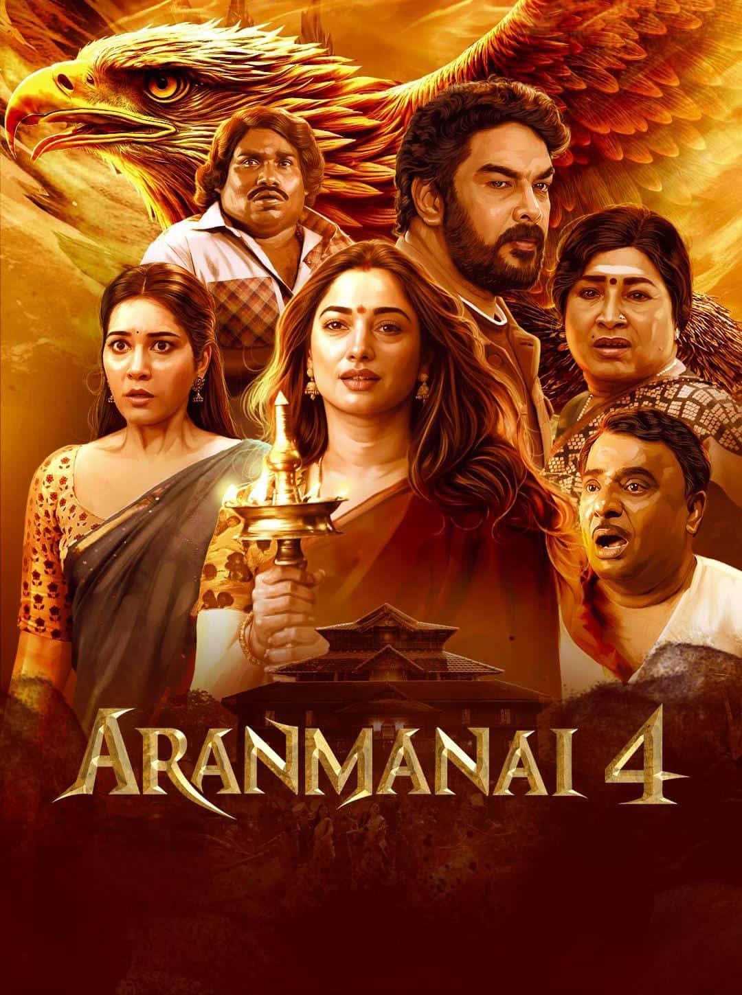 Aranmanai 4 2024 UnCut Dual Audio Hindi Tamil Movie HD ESub –