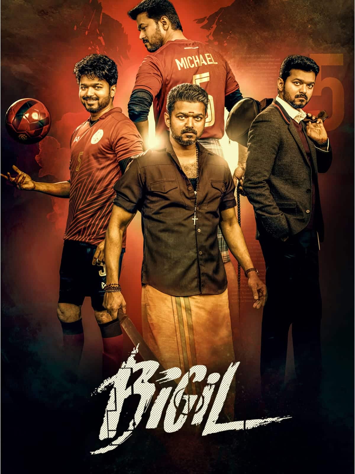 Bigil 2019 Dual Audio Hindi Tamil Full Movie HD ESub –