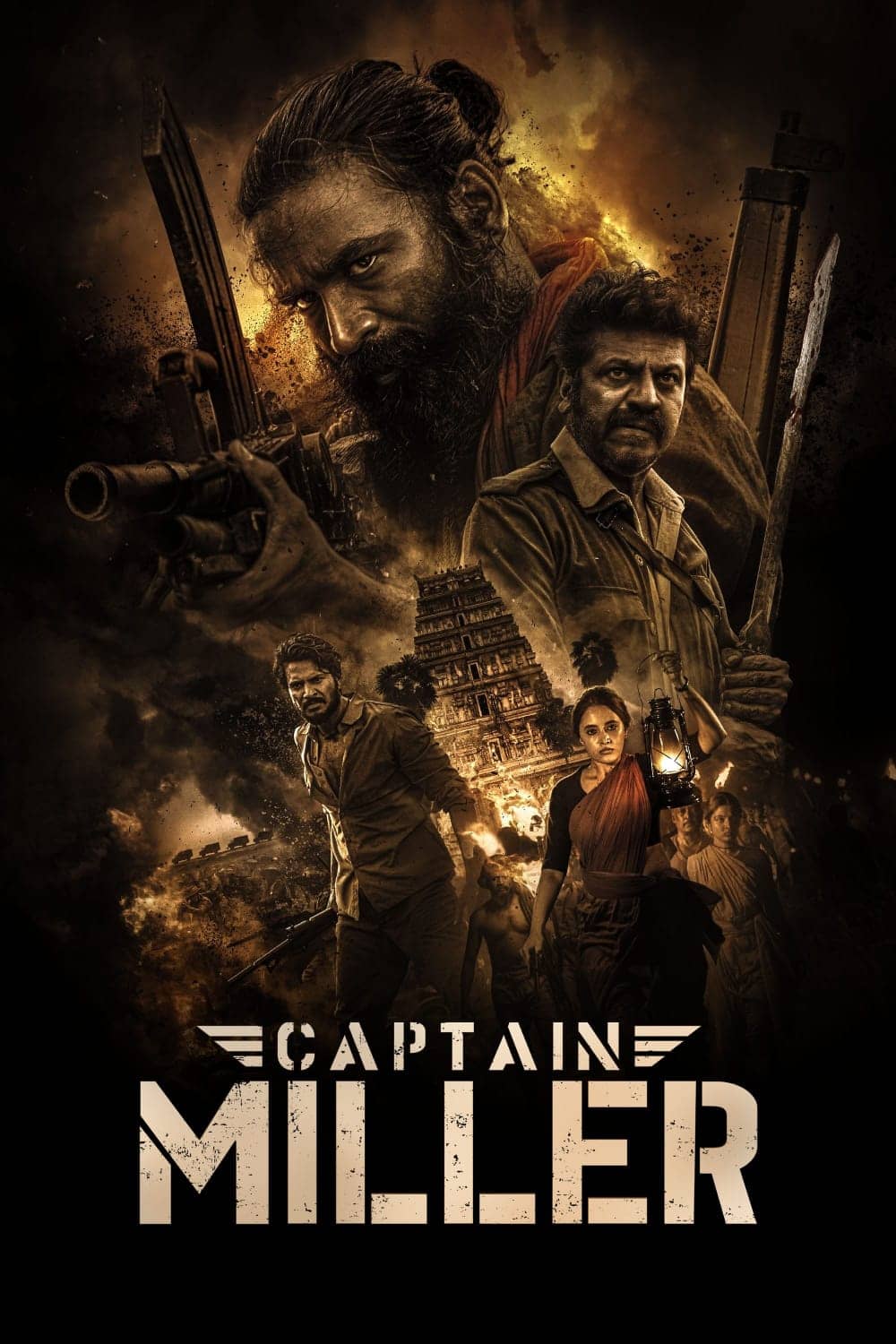 Captain Miller 2024 UnCut Dual Audio Hindi Tamil Full Movie HD ESub –