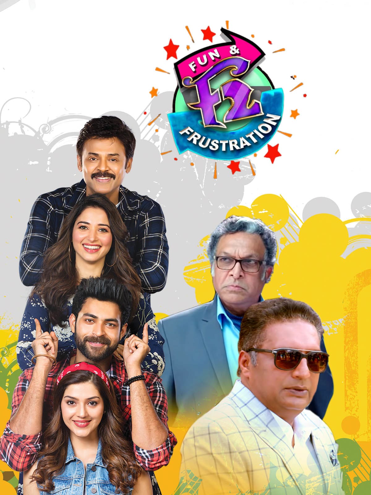 F2 Fun and Frustration 2019 Dual Audio Hindi Telugu Full Movie HD ESub –