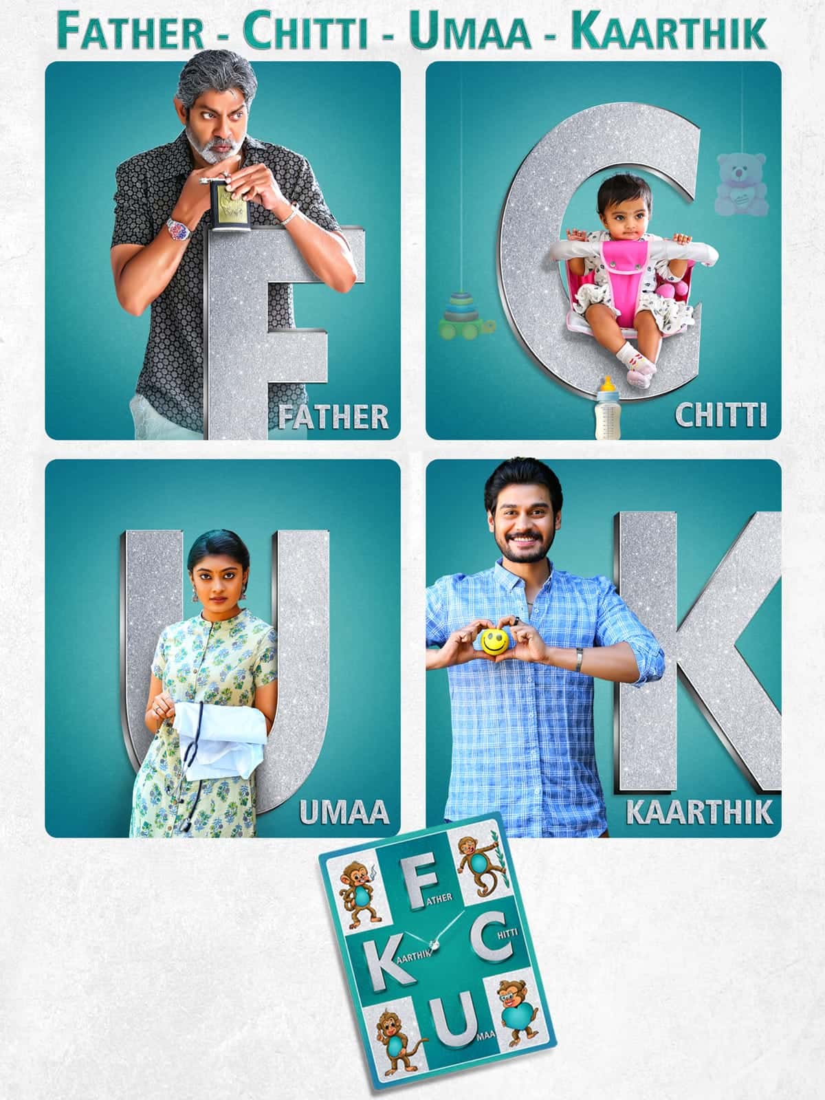 FCUK Father Chitti Umaa Kaarthik 2021 Dual Audio Hindi Telugu Full Movie HD ESub –