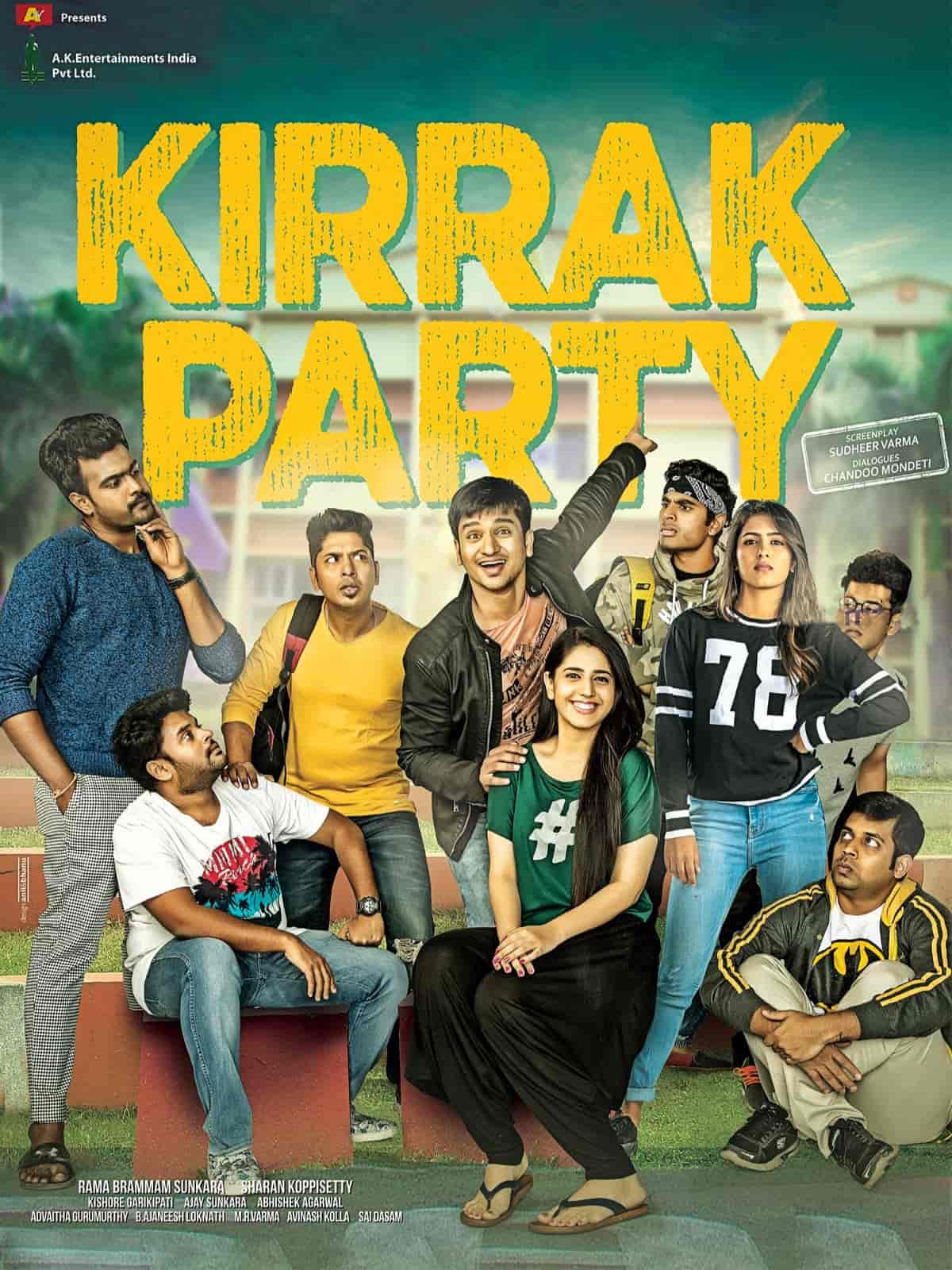 Kirrak Party 2018 UnCut Dual Audio Hindi Telugu Full Movie HD ESub –