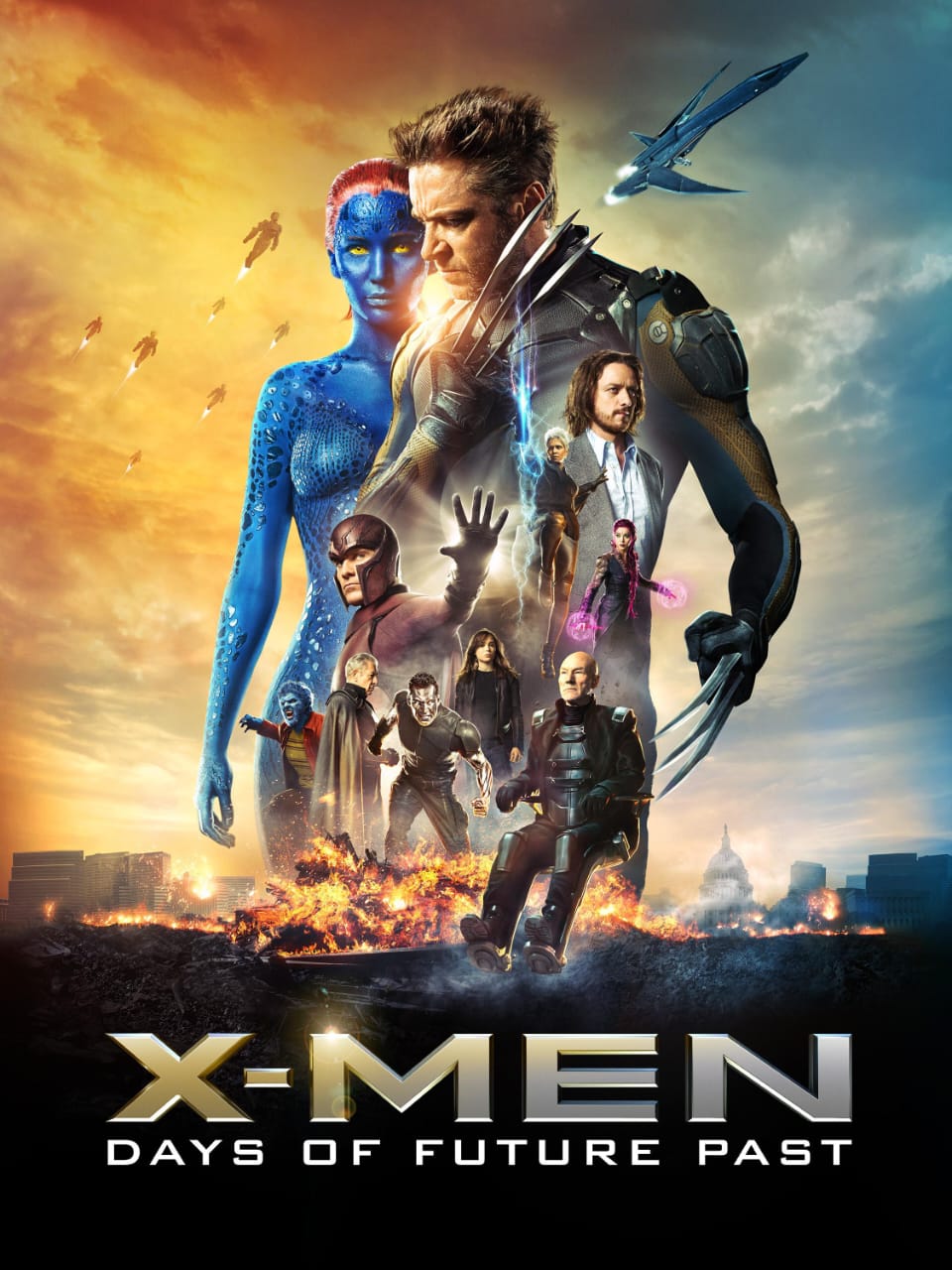 X Men Days of Future Past 2014 Dual Audio Hindi English Full Movie BluRay ESub –